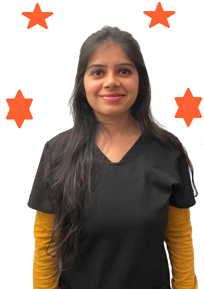 Physical Therapist Urvashi providing therapy in Los Angeles